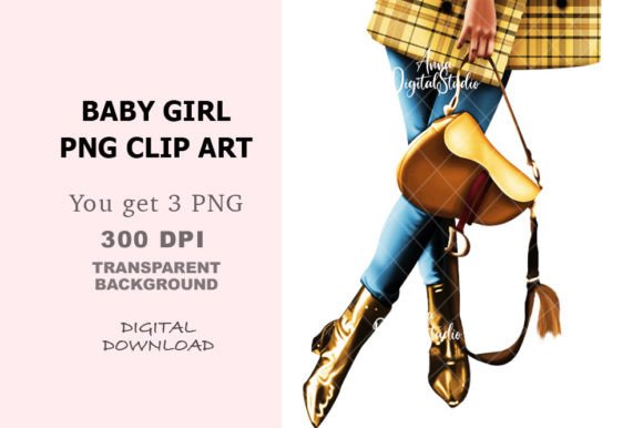 Baby Girl Clip Art, Fashion Illustration: Integrating Digital Assets into Professional Workflows
