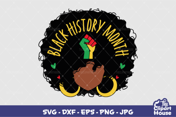 Black History Month Woman: Design for Cutting Machines