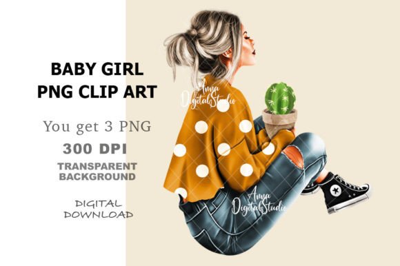 Cute Girl Clip Art, Fashion Illustration: A Creative Tool for Modern Designers