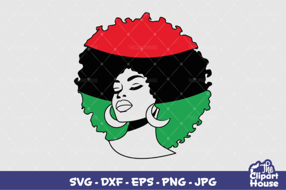 Juneteenth Afro Woman 2: Premium Design for Cutting Machines