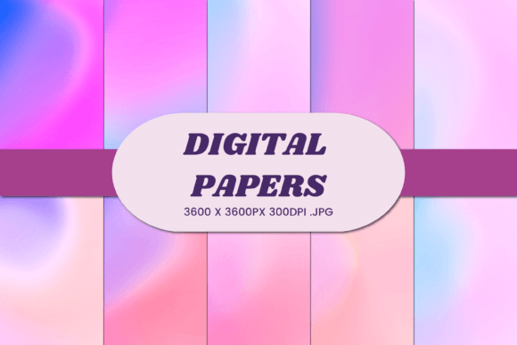 Pastel Liquid Gradient 3 Digital Paper
