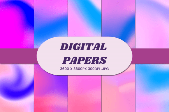 Pastel Liquid Gradient 6 Digital Paper