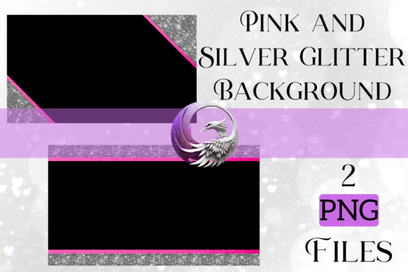 Pink and Silver Business Card Background