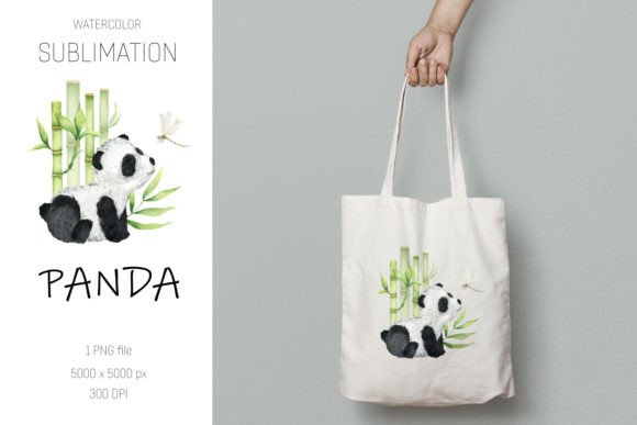 Watercolor Panda Bear for Creative Projects